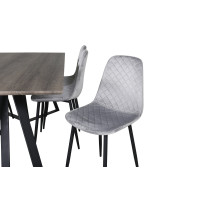 Produktbild för Marina Matbord med Polar Stolarna