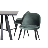 Produktbild för Marina Matbord med Velvet Stolarna