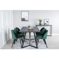 Produktbild för Marina Matbord med Velvet Stolarna