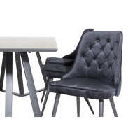 Produktbild för Marina Matbord med Velvet Deluxe Stolarna