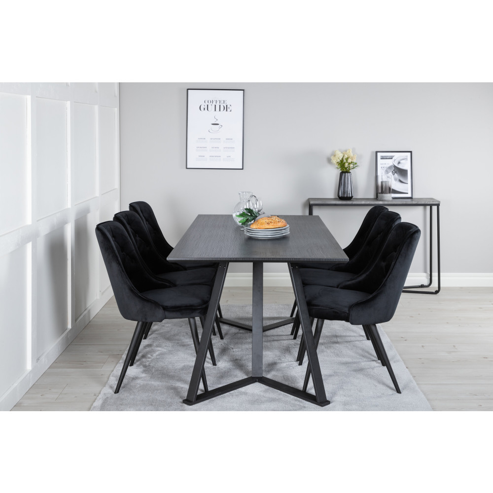 Produktbild för Marina Matbord med Velvet Deluxe Stolarna