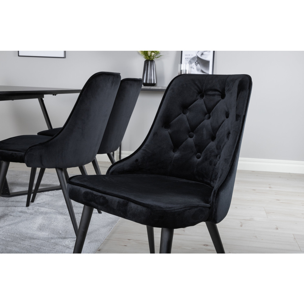 Produktbild för Marina Matbord med Velvet Deluxe Stolarna