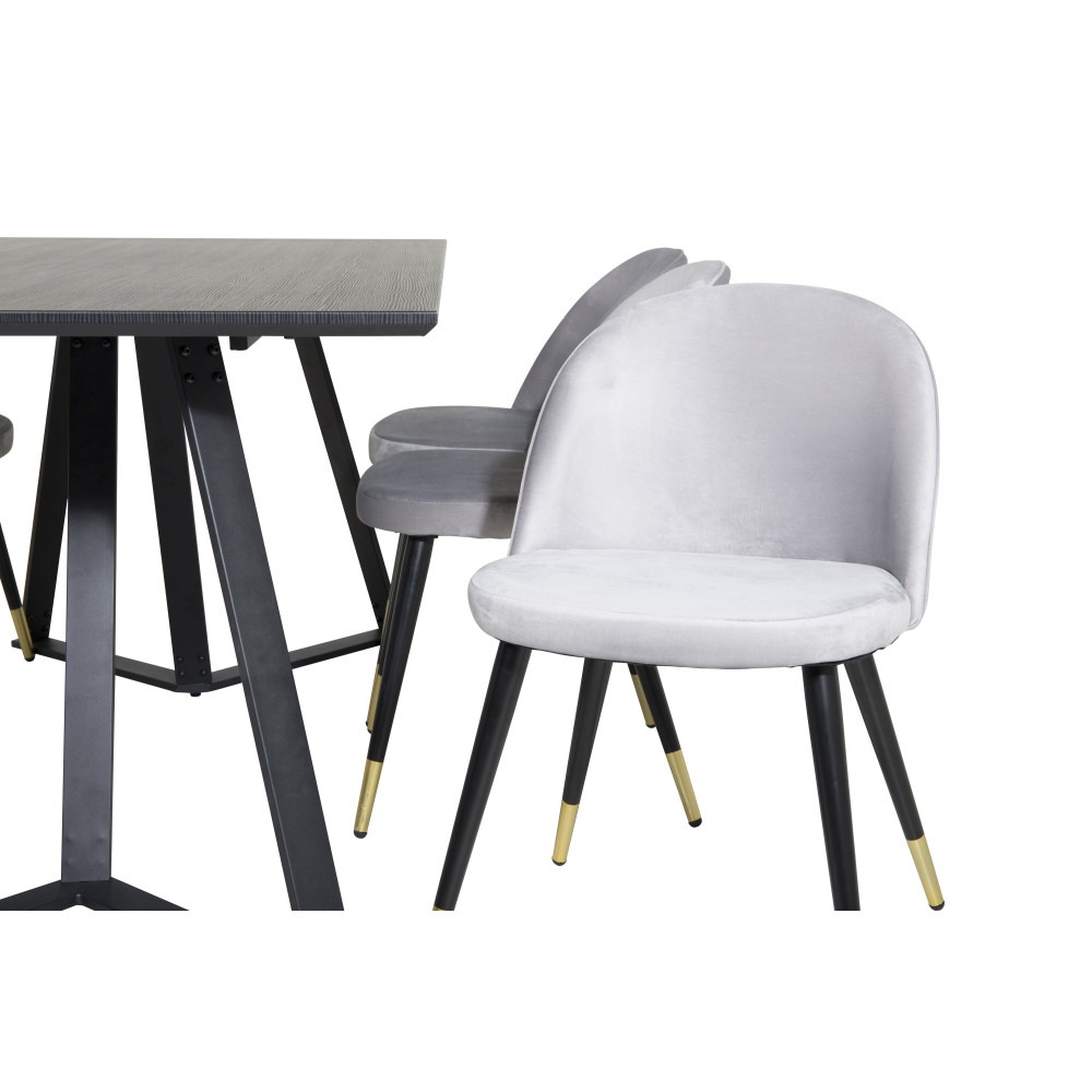 Produktbild för Marina Matbord med Velvet Stolarna