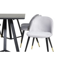 Produktbild för Marina Matbord med Velvet Stolarna