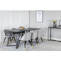 Produktbild för Marina Matbord med Velvet Stolarna