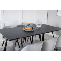 Produktbild för Marina Matbord med Velvet Stolarna