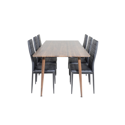 Venture Home Polar Matbord med Slim Stolarna
