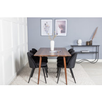 Produktbild för Polar Matbord med Velvet Stolarna