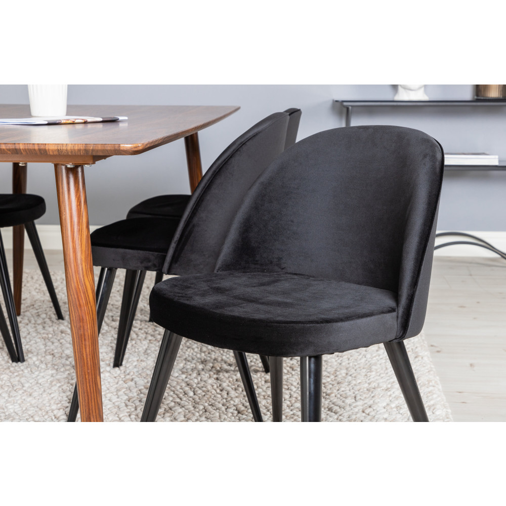 Produktbild för Polar Matbord med Velvet Stolarna