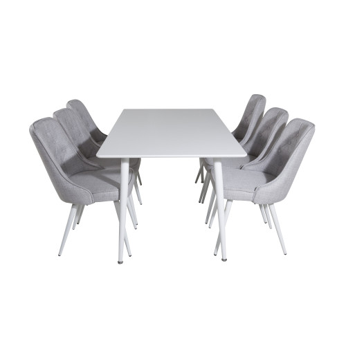 Venture Home Polar Matbord med Velvet Deluxe Stolarna
