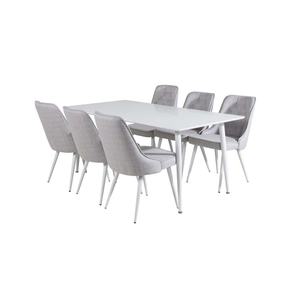 Produktbild för Polar Matbord med Velvet Deluxe Stolarna