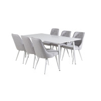 Produktbild för Polar Matbord med Velvet Deluxe Stolarna