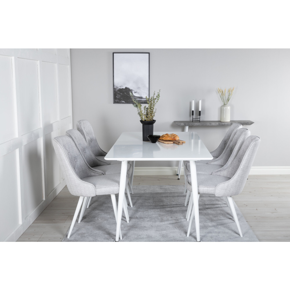 Produktbild för Polar Matbord med Velvet Deluxe Stolarna