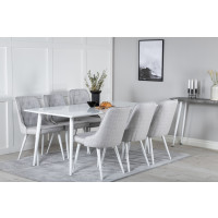 Produktbild för Polar Matbord med Velvet Deluxe Stolarna