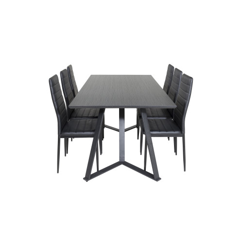 Venture Home Marina Matbord med Slim Stolarna