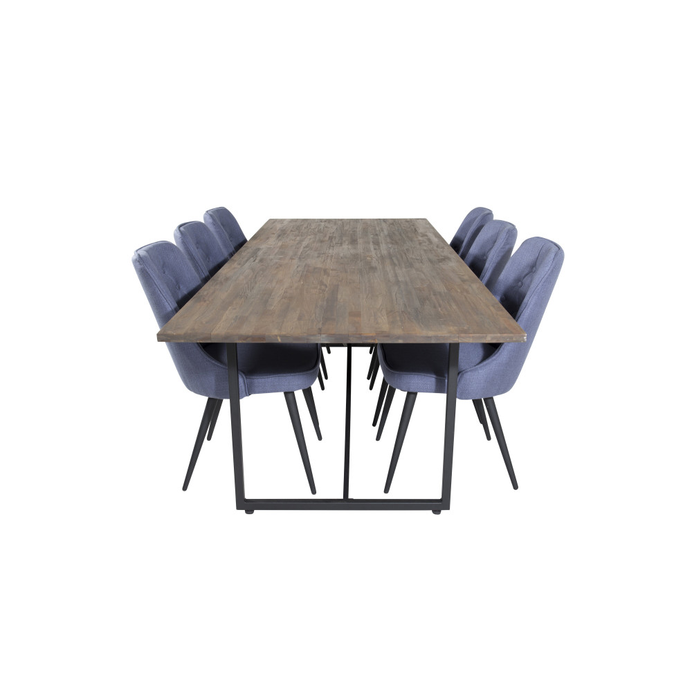 Produktbild för Padang Matbord med Velvet Deluxe Stolarna