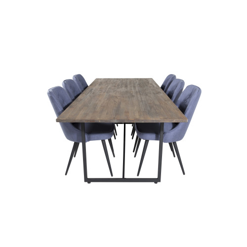 Venture Home Padang Matbord med Velvet Deluxe Stolarna