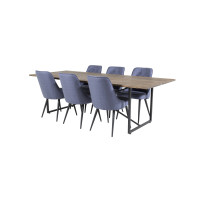 Produktbild för Padang Matbord med Velvet Deluxe Stolarna