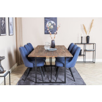 Produktbild för Padang Matbord med Velvet Deluxe Stolarna