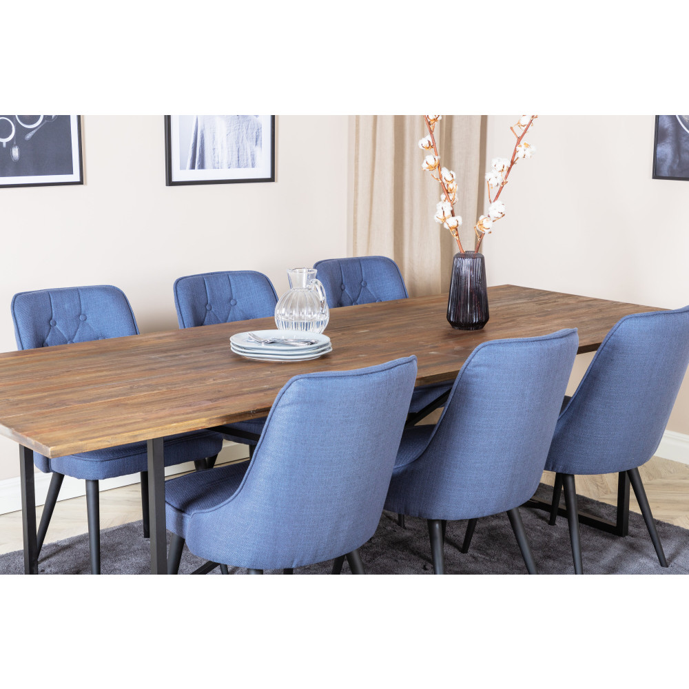 Produktbild för Padang Matbord med Velvet Deluxe Stolarna