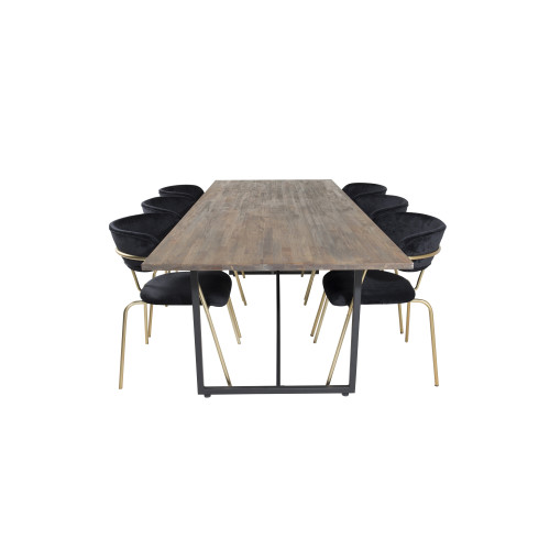 Venture Home Padang Matbord med Arrow Stolarna