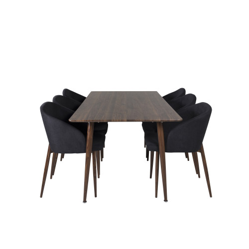 Venture Home Polar Matbord med Arch Stolarna