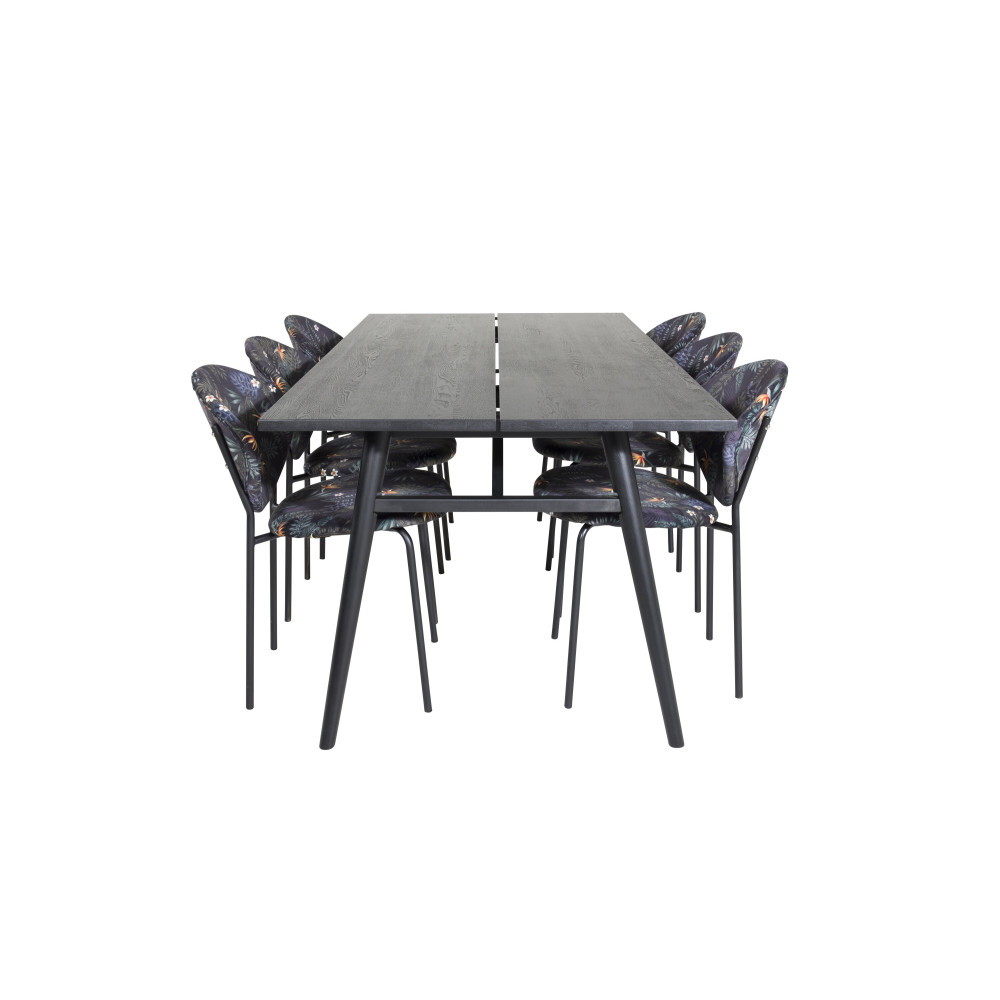 Produktbild för Sleek Matbord med Vault Stolarna