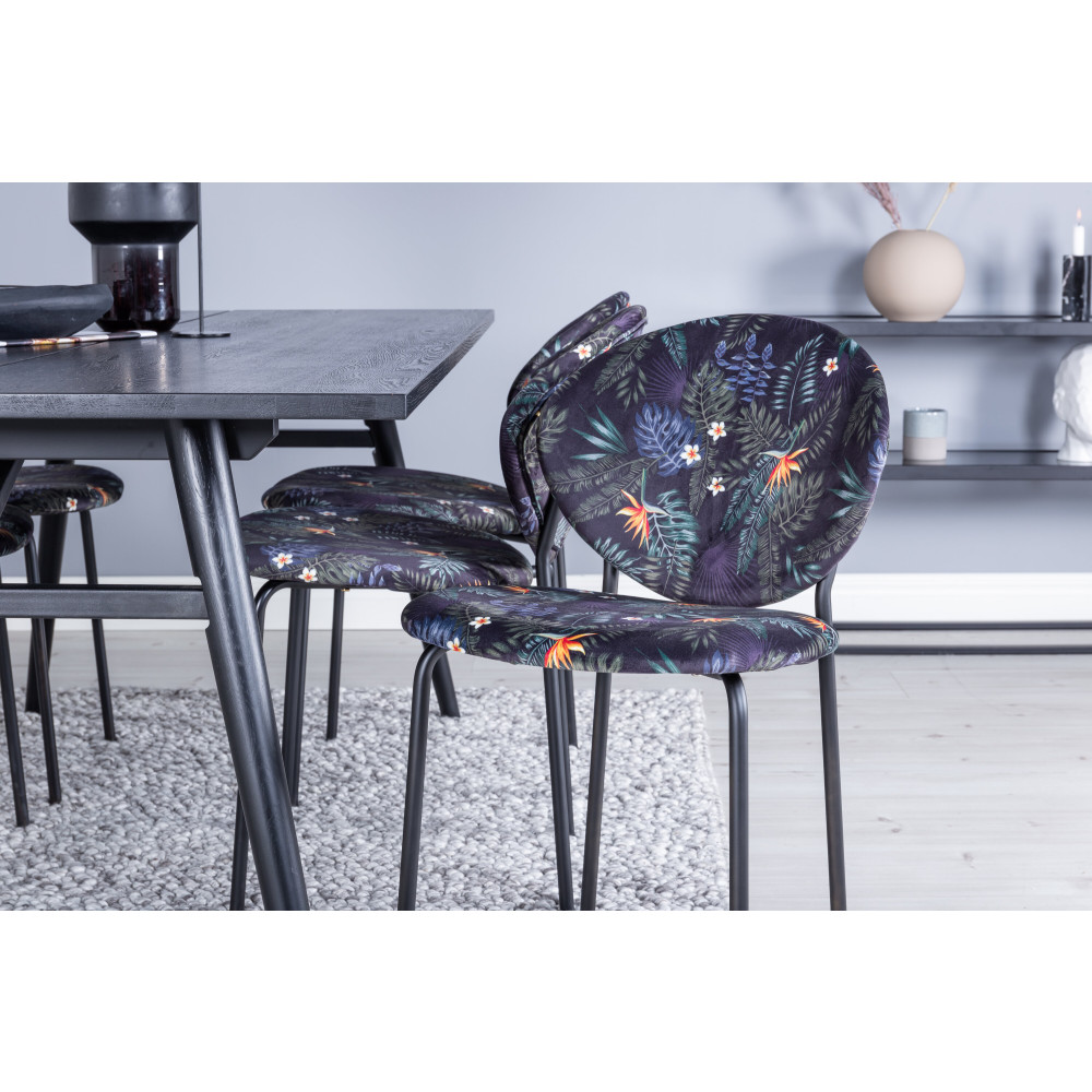 Produktbild för Sleek Matbord med Vault Stolarna