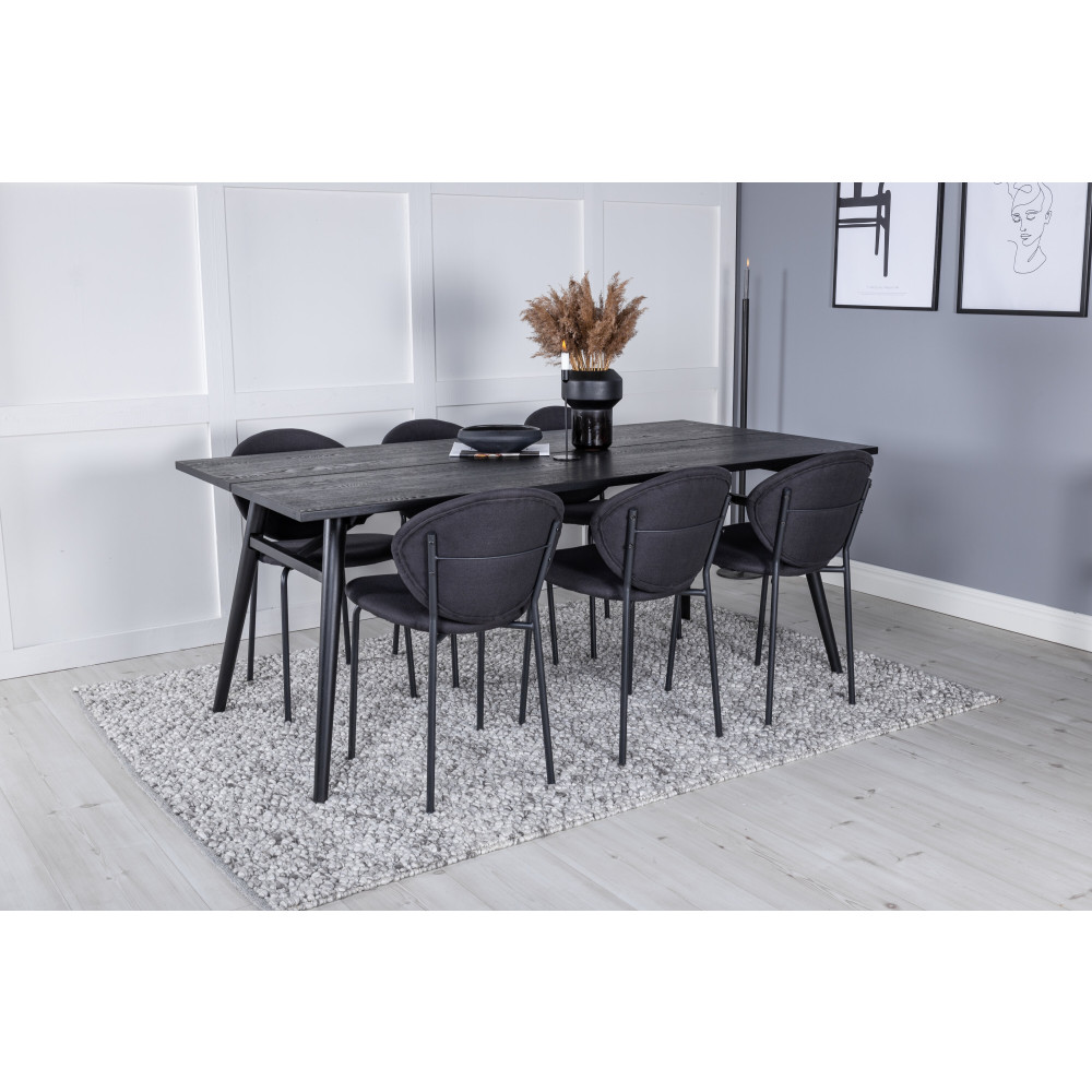 Produktbild för Sleek Matbord med Vault Stolarna