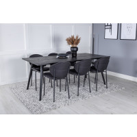 Produktbild för Sleek Matbord med Vault Stolarna