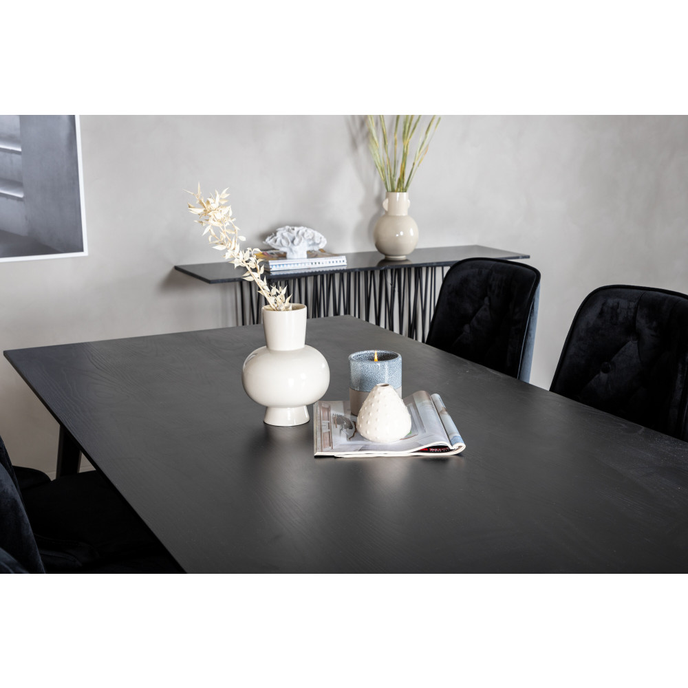 Produktbild för Dipp Matbord med Velvet Deluxe Stolarna