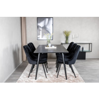 Produktbild för Dipp Matbord med Velvet Deluxe Stolarna
