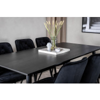 Produktbild för Dipp Matbord med Velvet Deluxe Stolarna