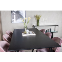 Produktbild för Dipp Matbord med Velvet Stolarna