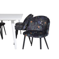 Produktbild för Polar Matbord med Velvet Stolarna