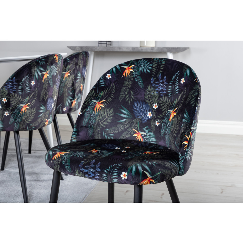 Produktbild för Polar Matbord med Velvet Stolarna
