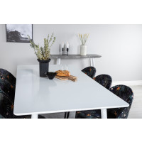 Produktbild för Polar Matbord med Velvet Stolarna