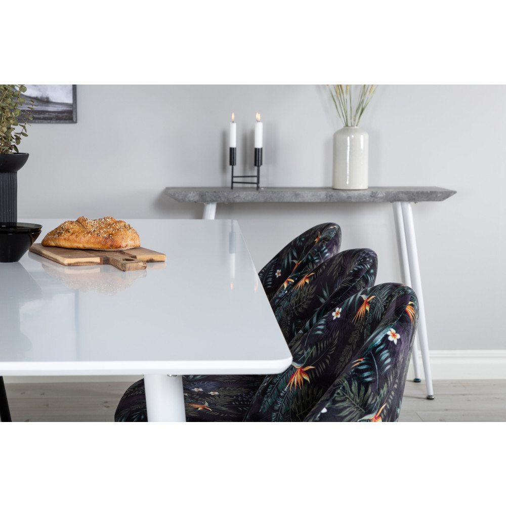 Produktbild för Polar Matbord med Velvet Stolarna