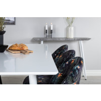 Produktbild för Polar Matbord med Velvet Stolarna