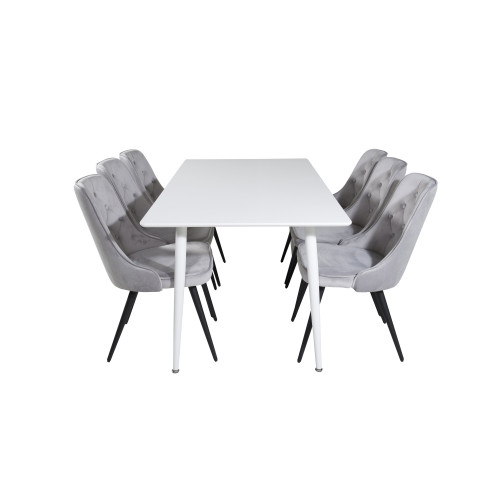 Venture Home Polar Matbord med Velvet Deluxe Stolarna