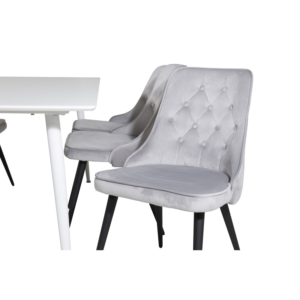Produktbild för Polar Matbord med Velvet Deluxe Stolarna