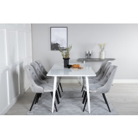 Produktbild för Polar Matbord med Velvet Deluxe Stolarna