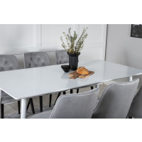 Produktbild för Polar Matbord med Velvet Deluxe Stolarna