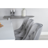 Produktbild för Polar Matbord med Velvet Deluxe Stolarna