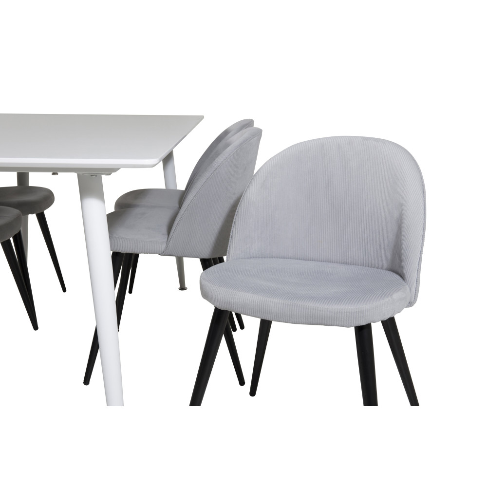 Produktbild för Polar Matbord med Velvet Stolarna