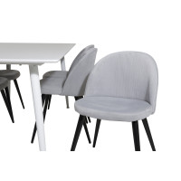 Produktbild för Polar Matbord med Velvet Stolarna