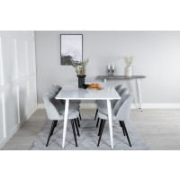 Produktbild för Polar Matbord med Velvet Stolarna