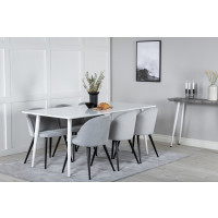Produktbild för Polar Matbord med Velvet Stolarna