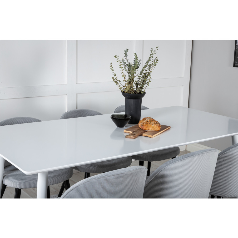 Produktbild för Polar Matbord med Velvet Stolarna