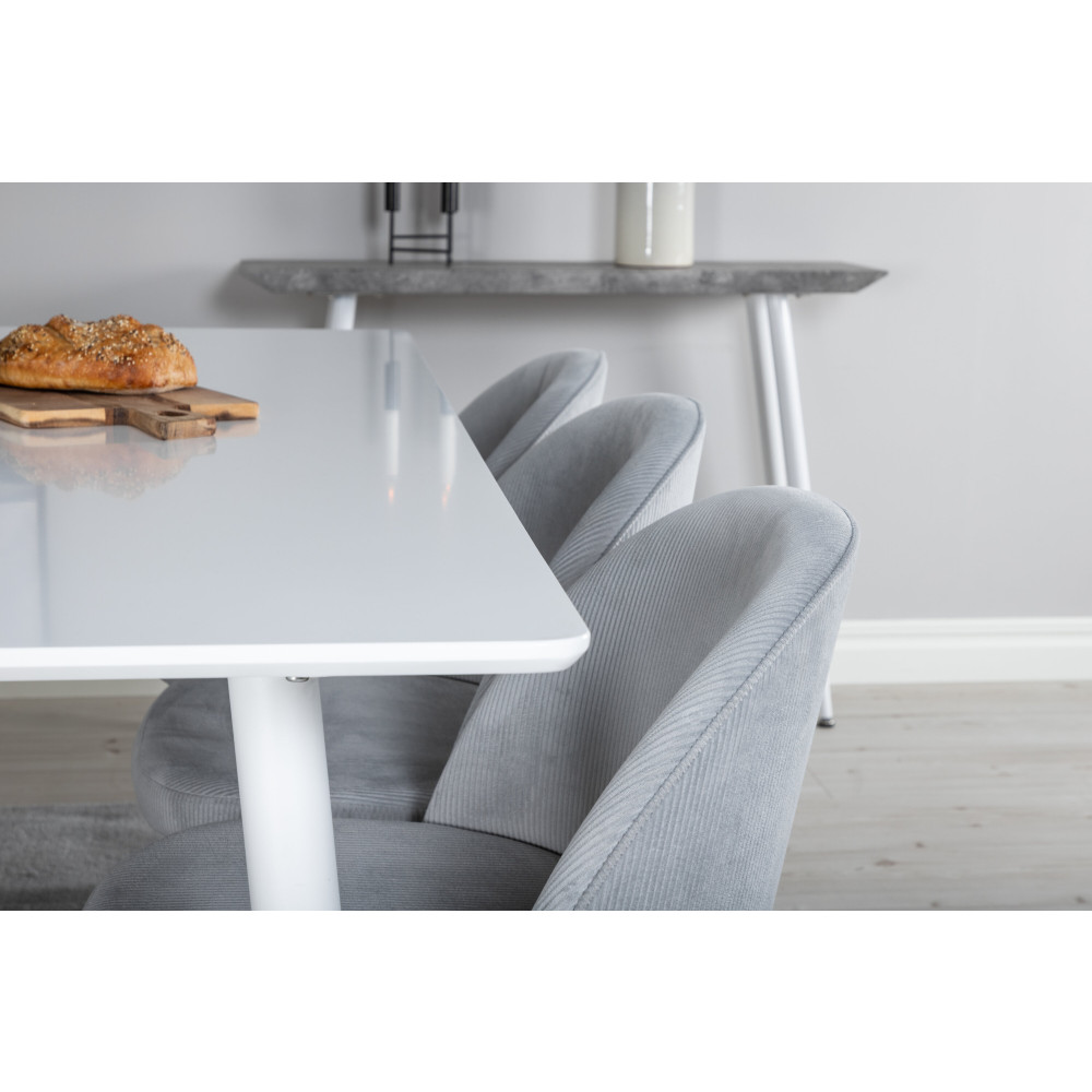 Produktbild för Polar Matbord med Velvet Stolarna